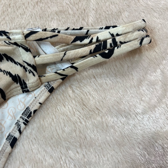 Victoria Secret One Shoulder Brazilian Zebra Print Bikini Set - Size M - Picture 5 of 8